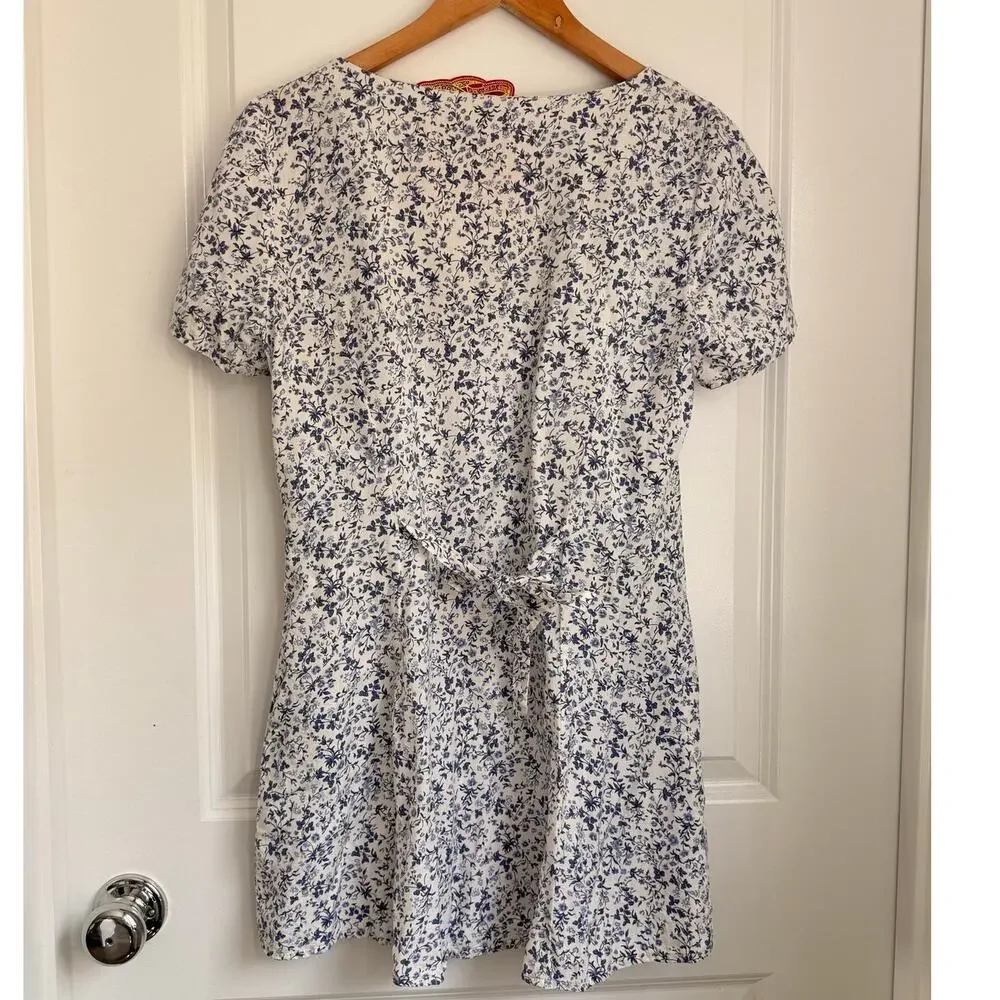 Reformation Margeaux Mini Dress Floral Spring Summer Relaxed‎ Lightweight